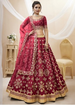 Red Silk Exclusive Lehenga